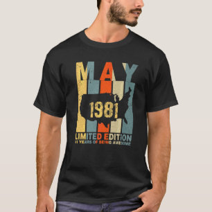 41. Geburtstag Mai 1981 41 Jahre Phantastisch T-Shirt