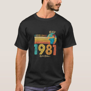 41. Geburtstag Mai 1981 Legend Seit 1981 41 Jahre T-Shirt