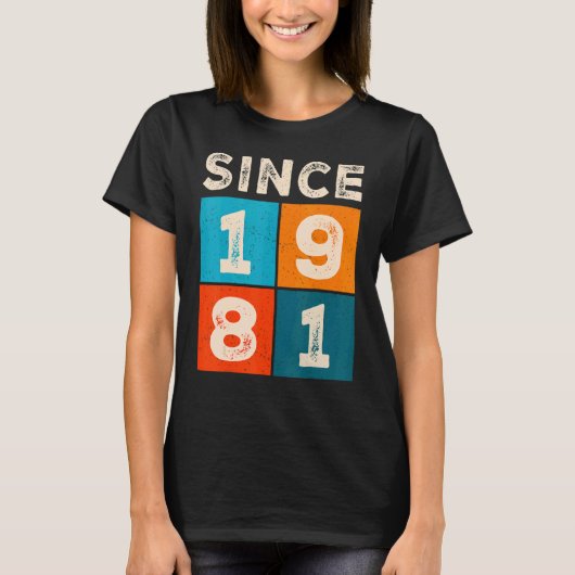 41. Geburtstag seit 1981 T-Shirt (Vorderseite)