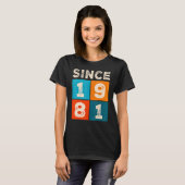 41. Geburtstag seit 1981 T-Shirt (Vorne ganz)