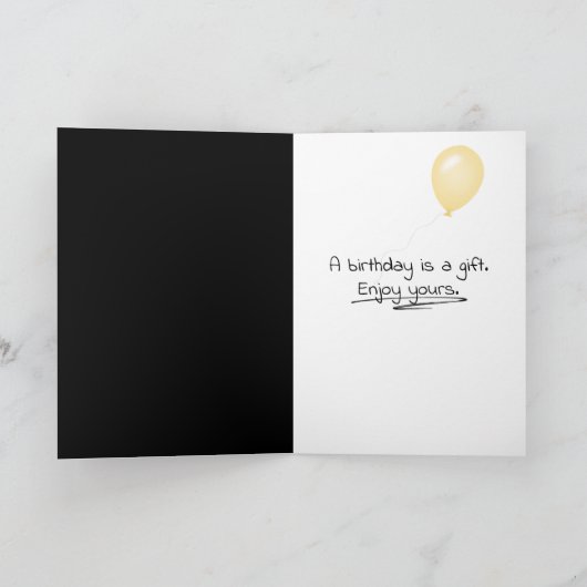 41. Geburtstagsballons in weißer Box Karte (Innenseite)
