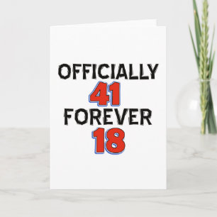 41. Geburtstagsdesigns Karte