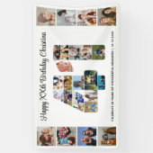 41. Geburtstagsfeier Nummer 41 Fotocollage Banner (Vertikal)