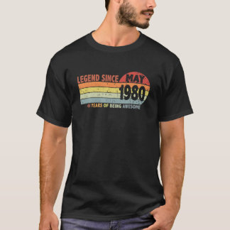 41. Geburtstagsfeier Seit Mai 1980 Geboren 1980 D T-Shirt
