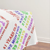 41. Geburtstagsfeiertage Tischdecke (Beispiel)