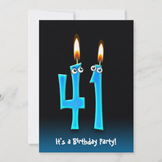 41. Geburtstagsparty Einladung