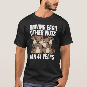 41. Hochzeitstag, der sich gegenseitig Nuts treibt T-Shirt