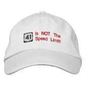 41 ist nicht der Geschwindigkeitsbegrenzer Bestickte Kappe (Vorderseite)
