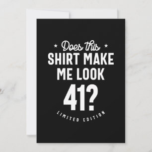 41 Jahre alt - 41. Geburtstag Funny Gift Dankeskarte