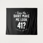 41 Jahre alt - 41. Geburtstag Funny Gift Wandteppich (Vorderseite (Horizontal))