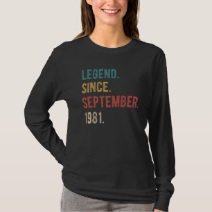 41 Jahre alt 41. Geburtstag seit September T-Shirt