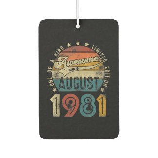 41 Jahre alt 41 Jahre Vintager August 1981 Autolufterfrischer
