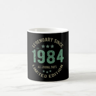 41 Jahre alt Tag 1984 Legend 41. Geburtstagsgesche Kaffeetasse