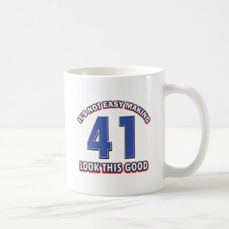 41 Jahre alte Geburtstagsentwürfe Kaffeetasse