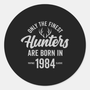 41 Jahre alte Hirschjägerjagd 1984 41. Geburtstag Runder Aufkleber