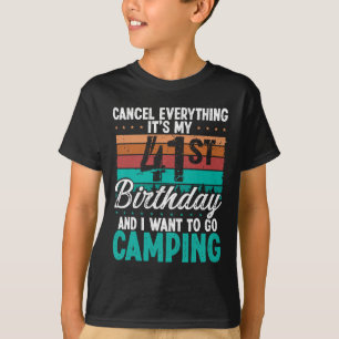 41 Jahre alter Camper Geburtstag für Männer Berge T-Shirt