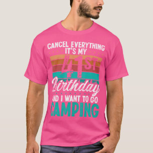 41 Jahre alter Camper Geburtstag für Men Mountains T-Shirt