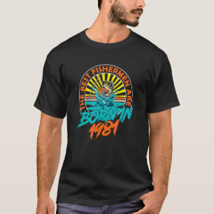 41 Jahre alter Fischer Geboren 1981 41. Geburtstag T-Shirt
