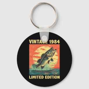 41 Jahre altes Geschenk 1984 Fischfang Fisch 41. Schlüsselanhänger