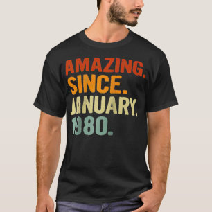 41 Jahre altes Retro-Geburtstagsgeschenk Erstaunli T-Shirt