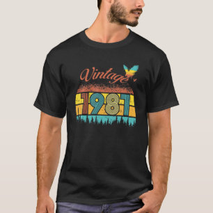 41 Jahre Männer Frauen Vintag Retro 1981 41St Birt T-Shirt