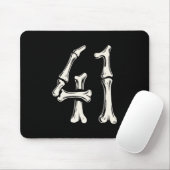 41 Meme Halloween-Skelett 4 1 Meme Lustig Vierzig Mousepad (Mit Mouse)
