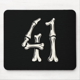 41 Meme Halloween-Skelett 4 1 Meme Lustig Vierzig Mousepad