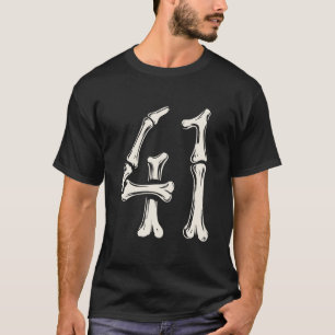 41 Meme Halloween Skelett 4 1 Meme Lustig Vierzig T-Shirt