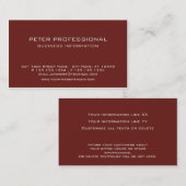 41 Moderne Berufliche Visitenkarte (Vorne/Hinten)