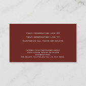 41 Moderne Berufliche Visitenkarte (Rückseite)