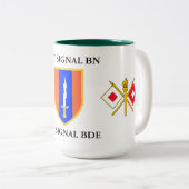 41. SIGNAL BATTALION 1. SIGNAL BRIGADE ZWEIFARBIGE TASSE (VorderseiteRechts)