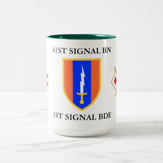 41. SIGNAL BATTALION 1. SIGNAL BRIGADE ZWEIFARBIGE TASSE (Mittel)