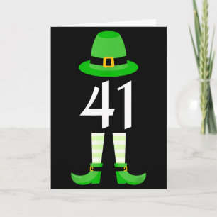 41 St. Patrick's Day Vier Eins Kinder Lustiger Kob Karte