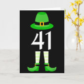41 St. Patrick's Day Vier Eins Kinder Lustiger Kob Karte (Gelbe Blume)