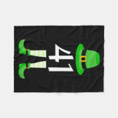 41 St. Patricks Day Vier Eins Kinder Lustiger Lepr Fleecedecke (Vorderseite (Horizontal))