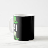 41 St Patricks Day Vier Eins Kinder Lustiger Lepre Kaffeetasse (Vorderseite Links)