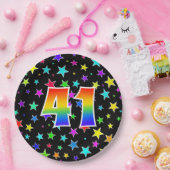 41. Veranstaltung: Bold, Fun, Colorful Rainbow 41 Pappteller (Party)