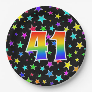 41. Veranstaltung: Bold, Fun, Colorful Rainbow 41 Pappteller