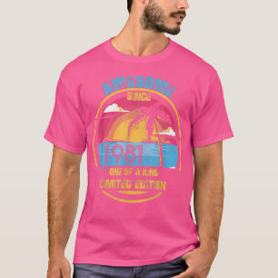 41 Year Old Vintage Awesome Since 1981 41st Birthd T-Shirt