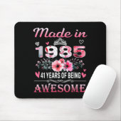 41th Birthday Made In 1985 41 Years Of Being Aweso Mousepad (Mit Mouse)
