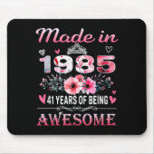 41th Birthday Made In 1985 41 Years Of Being Aweso Mousepad (Vorne)