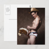 42067a Cowboy Postkarte (Vorne/Hinten)