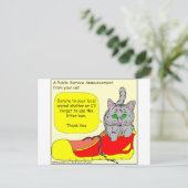 420 spenden an Cartoon Postkarte (Stehend Vorderseite)