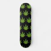 420WeedArmy 7 7/8" Schwarzes Skateboard (Vorderseite)