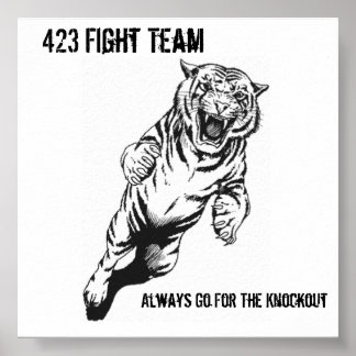 423 Kämpfe Team, immer für den Ko... Poster