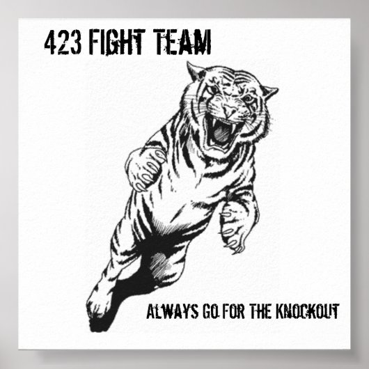 423 Kämpfe Team, immer für den Ko... Poster (Vorne)