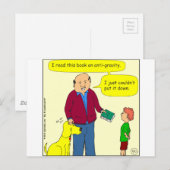 425 Cartoon gegen Schwerkraft Postkarte (Vorne/Hinten)
