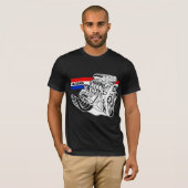 426 HEMI durchgebrannter V8-Motor T-Shirt (Vorne ganz)