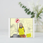 427 Ex-Ehefrau besserer Anwalt Cartoon Postkarte (Stehend Vorderseite)