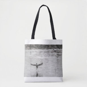 4297-Kormorant Abfahrt aus dem Teich Tasche